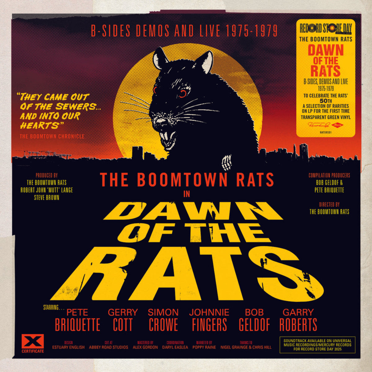 Boomtown Rats, The: Dawn Of The Rats - B-Sides Demos And Live 1975-1979 (Coloured Vinyl LP)