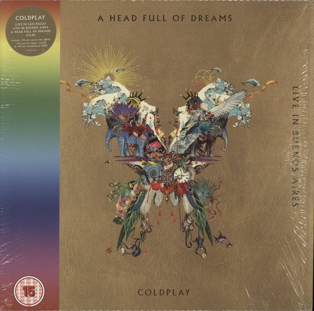 Coldplay: Live In Buenos Aires / Live In São Paulo / A Head Full Of Dreams (Used Vinyl 3xLP + 2xDVD)