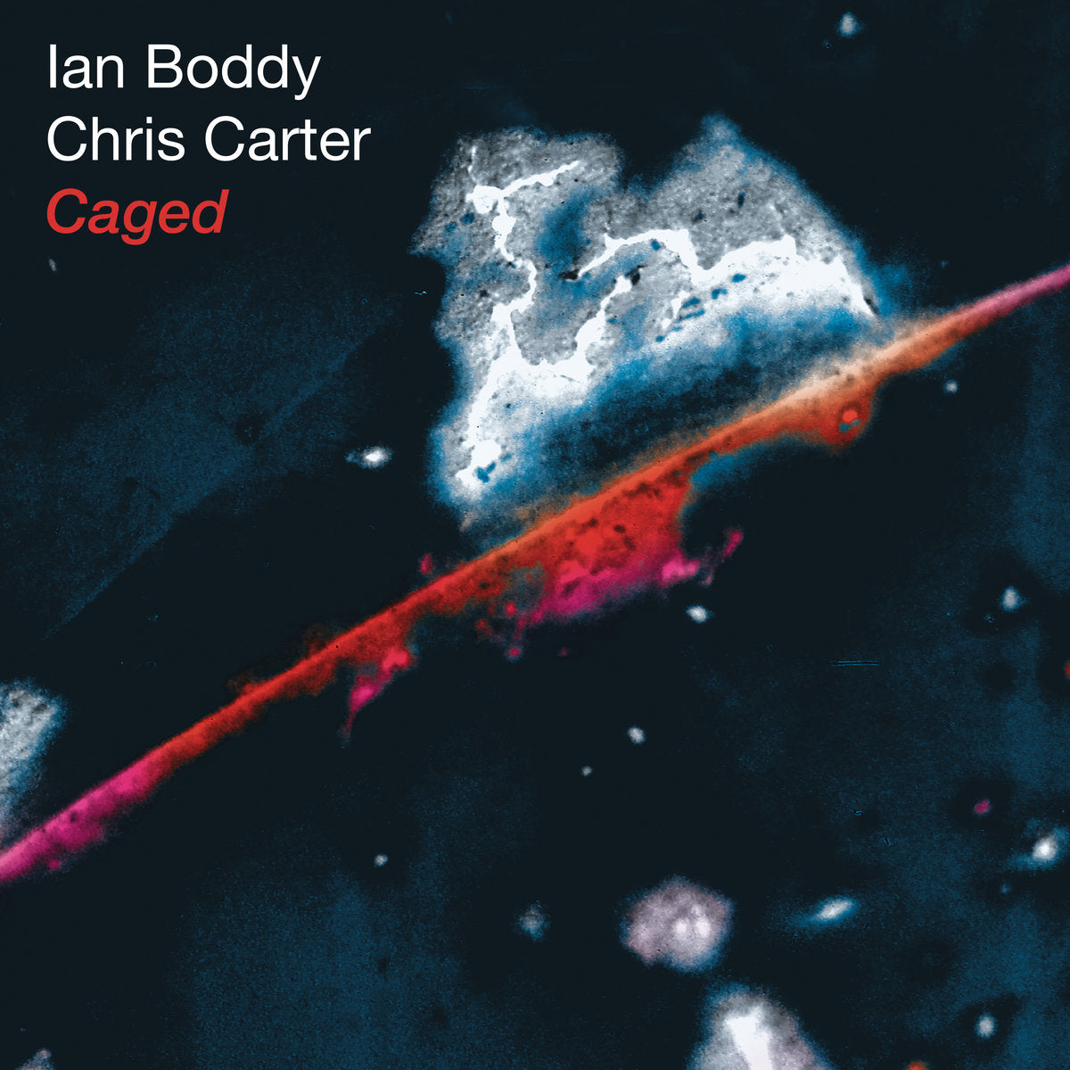 Pre-Order 28/11/25 - Boddy, Ian & Chris Carter: Caged - 25th Anniversary Edition (Coloured Vinyl 2xLP)