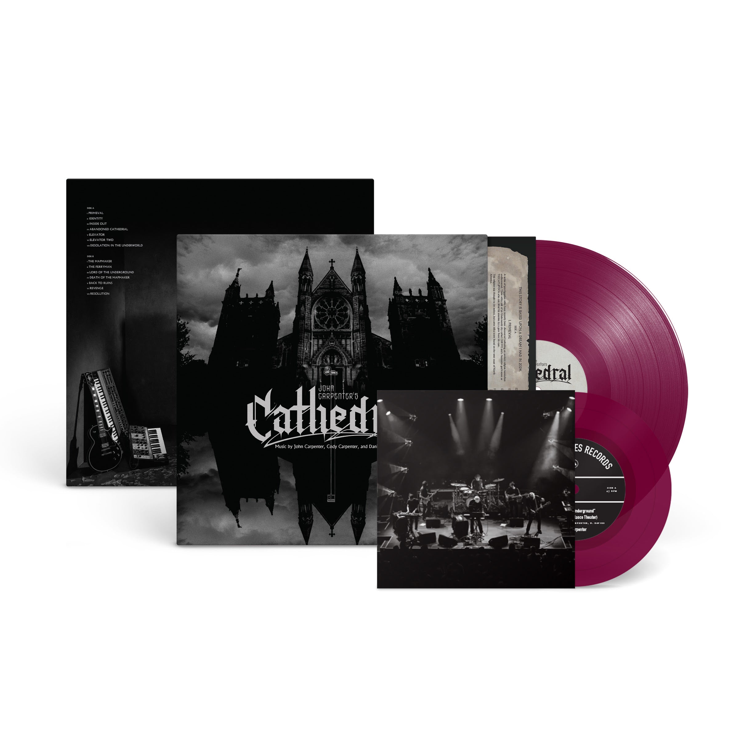 Pre-Order 07/08/26 - Carpenter, John / Cody Carpenter / Daniel Davies: Cathedral (Coloured Vinyl LP + 7")
