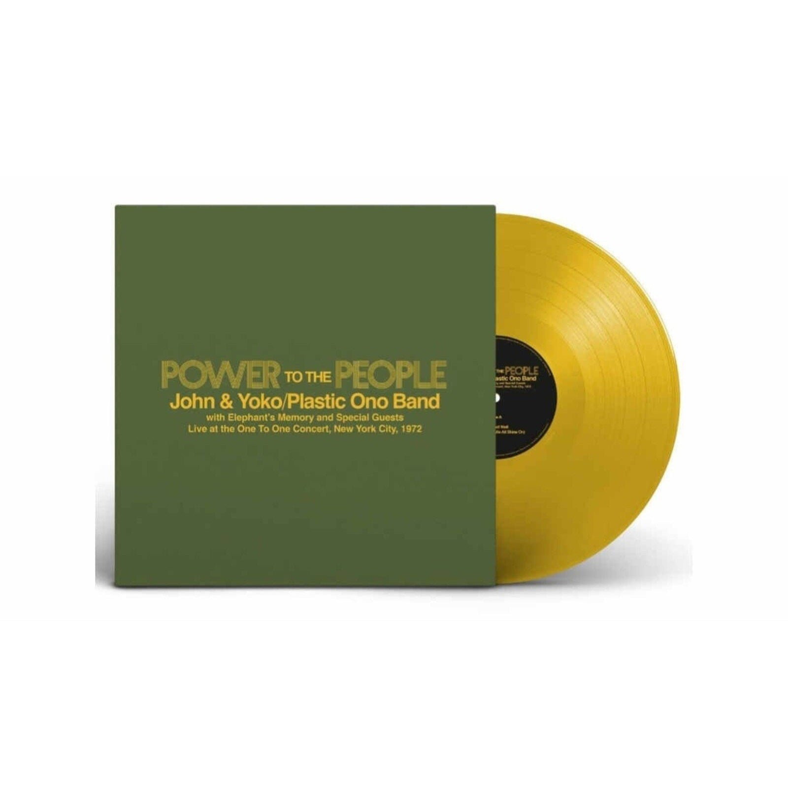 John & Yoko Ono / Plastic Ono Band With Elephant's Memory & Special Guests: Power To The People - Live At The One To One Concert, New York City, 1972 (Coloured Vinyl 12")