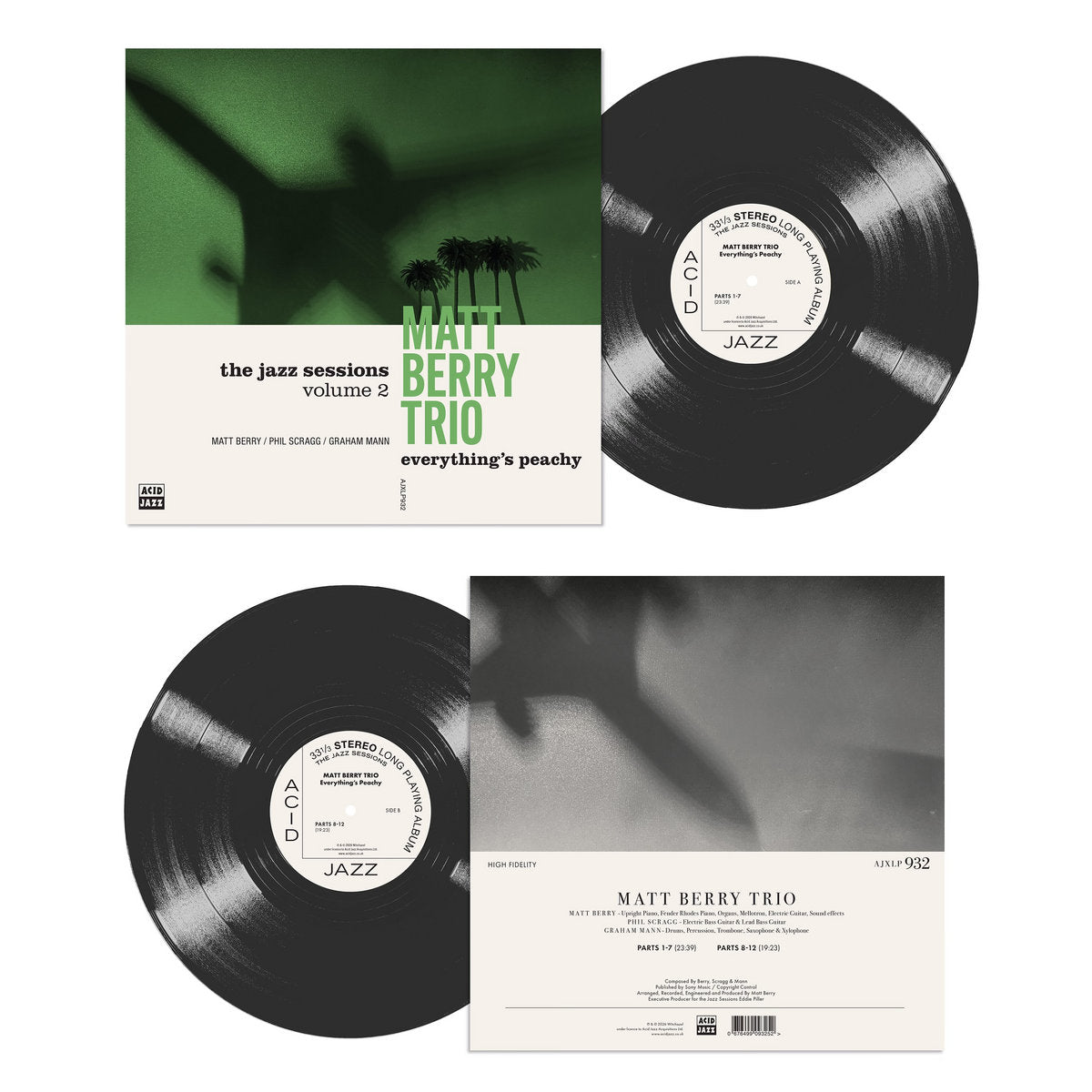 Pre-Order 26/06/26 - Matt Berry Trio: Everything's Peachy (Vinyl LP)
