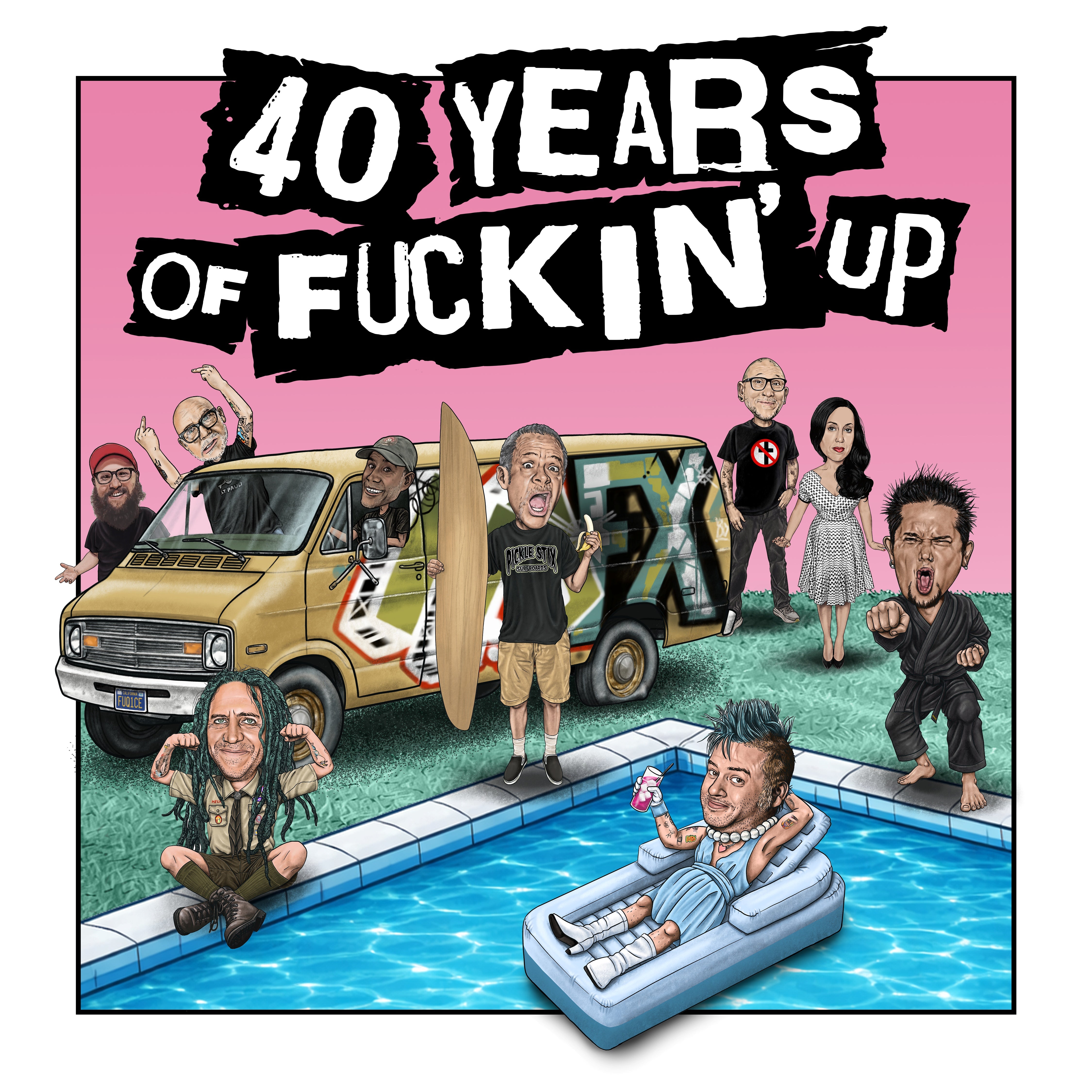 Pre-Order 28/08/26 - NOFX: 40 Years Of Fuckin' Up OST (Coloured Vinyl LP)