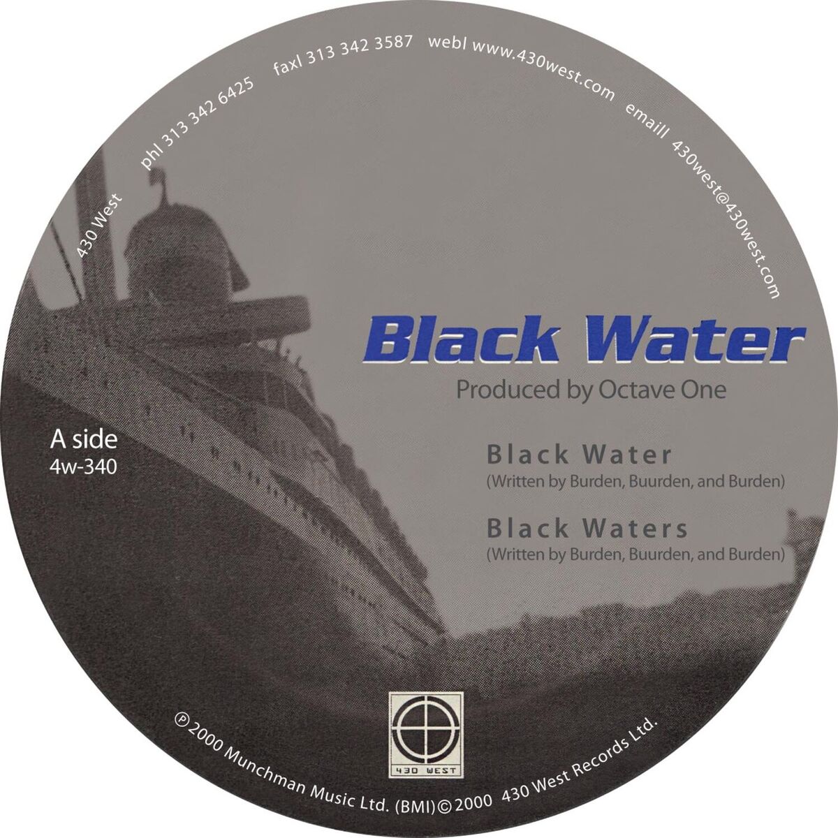 Octave One: Black Water (Vinyl 12")