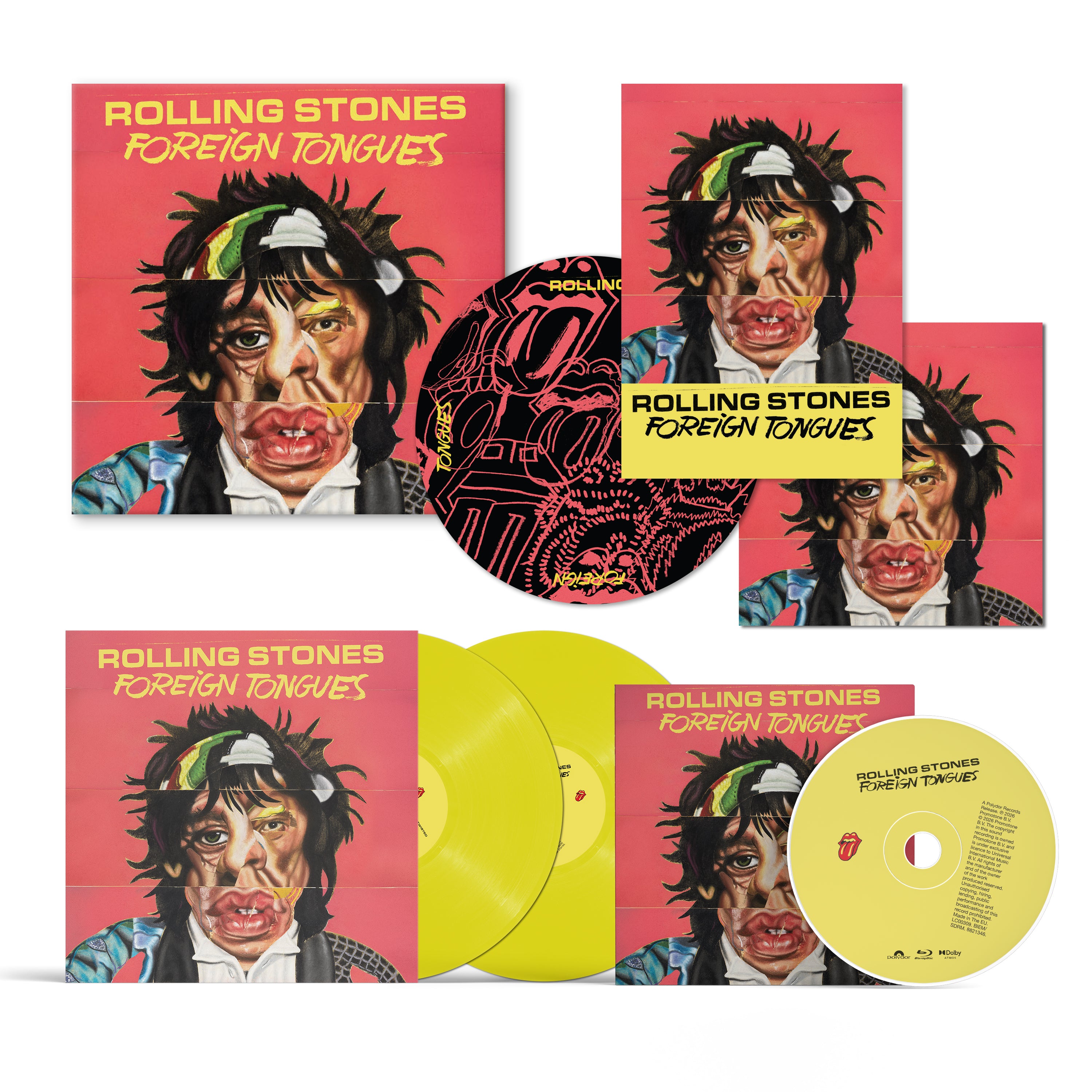 Pre-Order 10/07/26 - Rolling Stones, The: Foreign Tongues (Coloured Vinyl 2xLP + Blu-Ray Boxset)