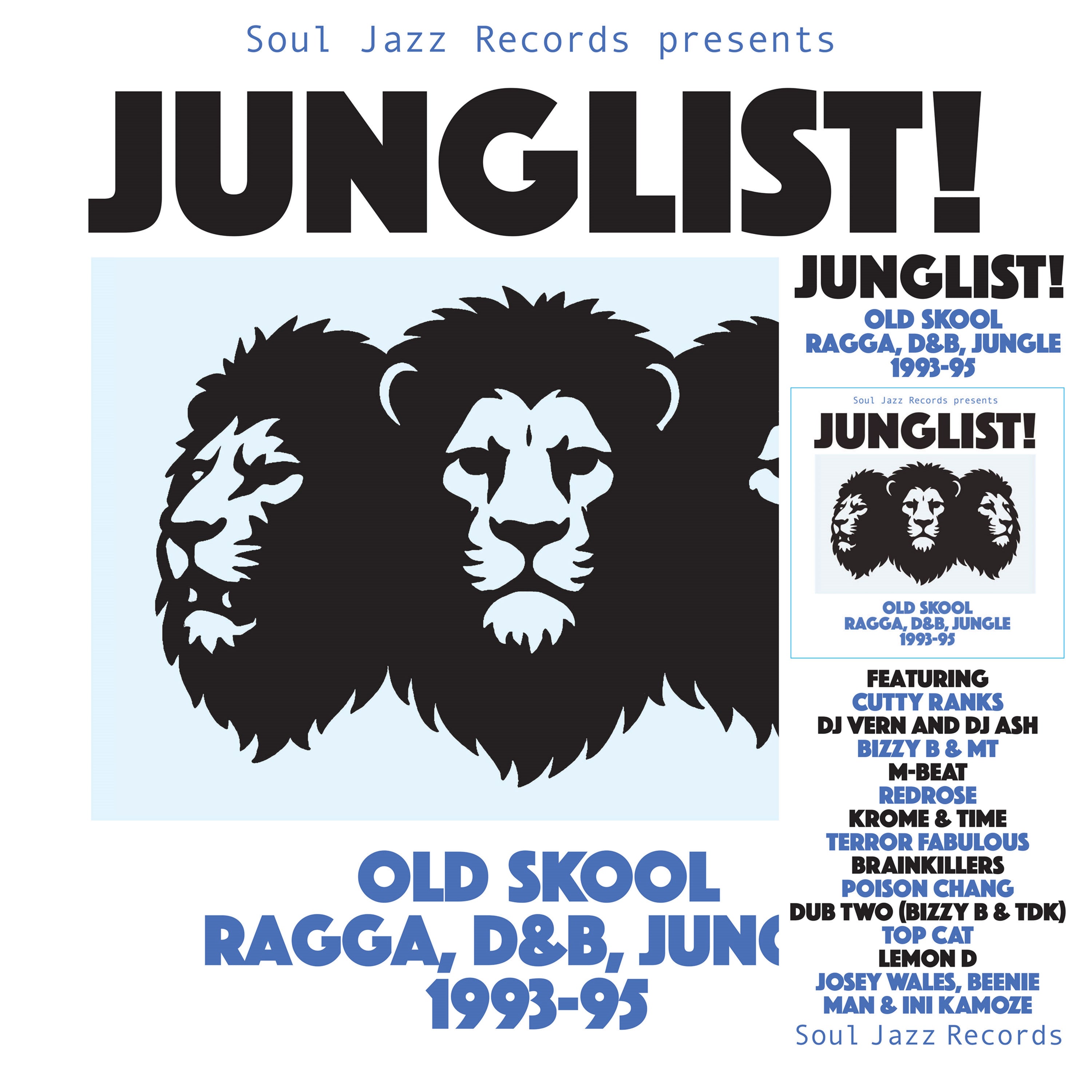 Pre-Order 23/01/26 - Various Artists: Soul Jazz Records Presents Junglist! Old Skool Ragga, D&B, Jungle 1993-95 (2xCD)