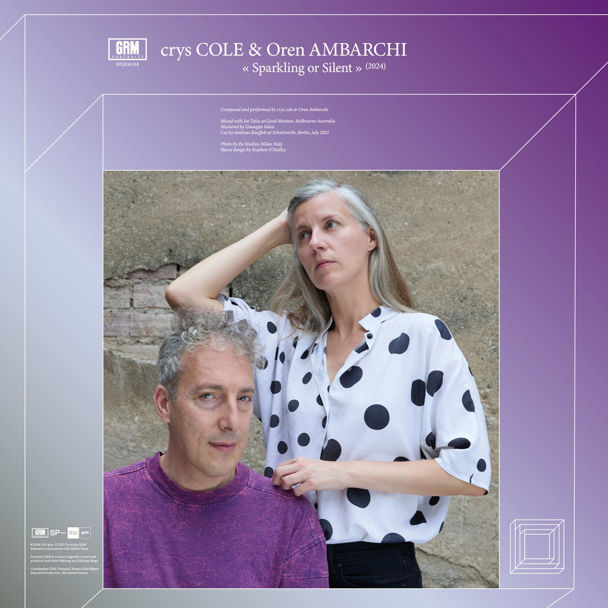 Cole, Crys & Oren Ambarchi / Giuseppe Ielasi: Sparkling Or Silent / Unfamiliar Music (Paris) (Vinyl LP)
