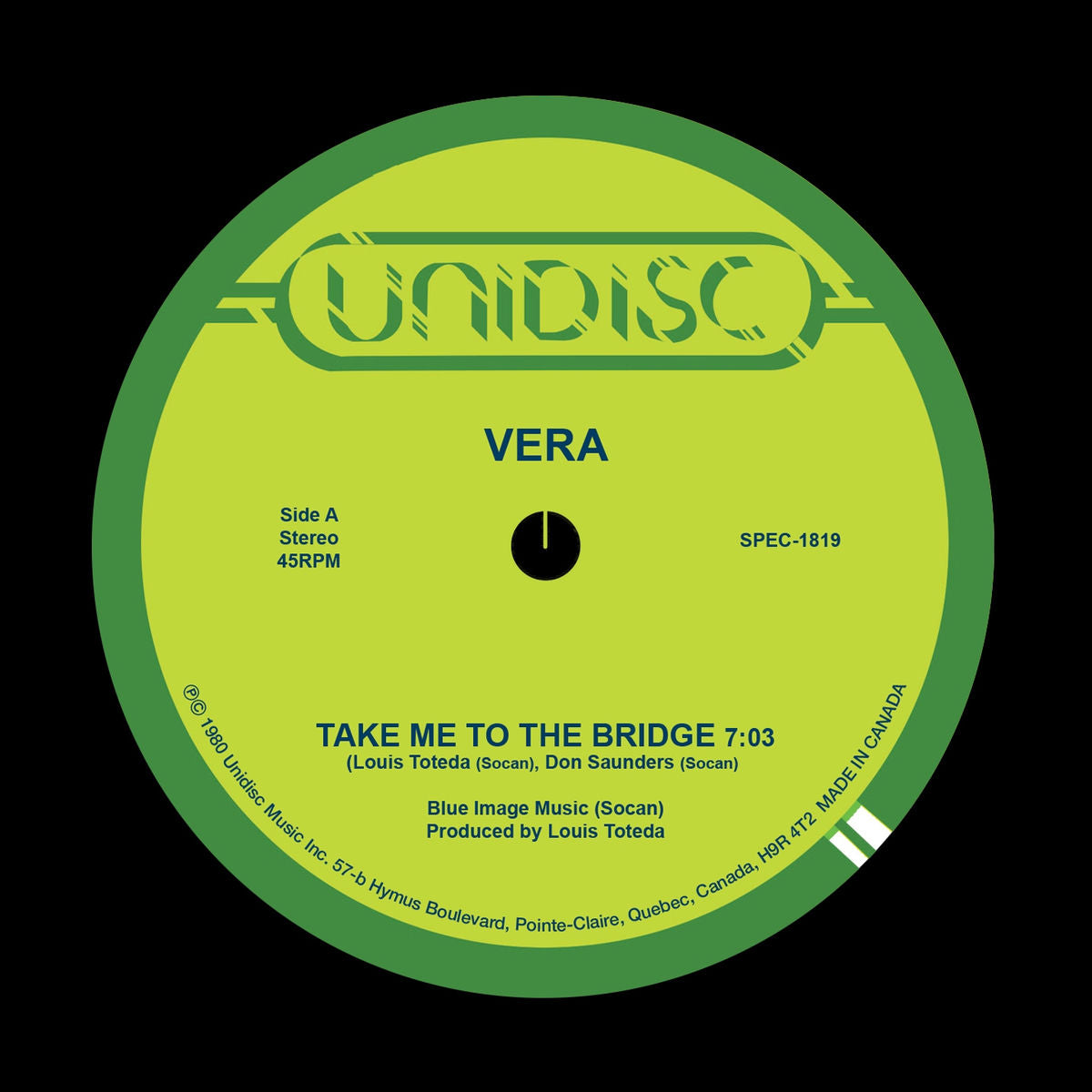 Vera: Take Me To The Bridge (Coloured Vinyl 12")
