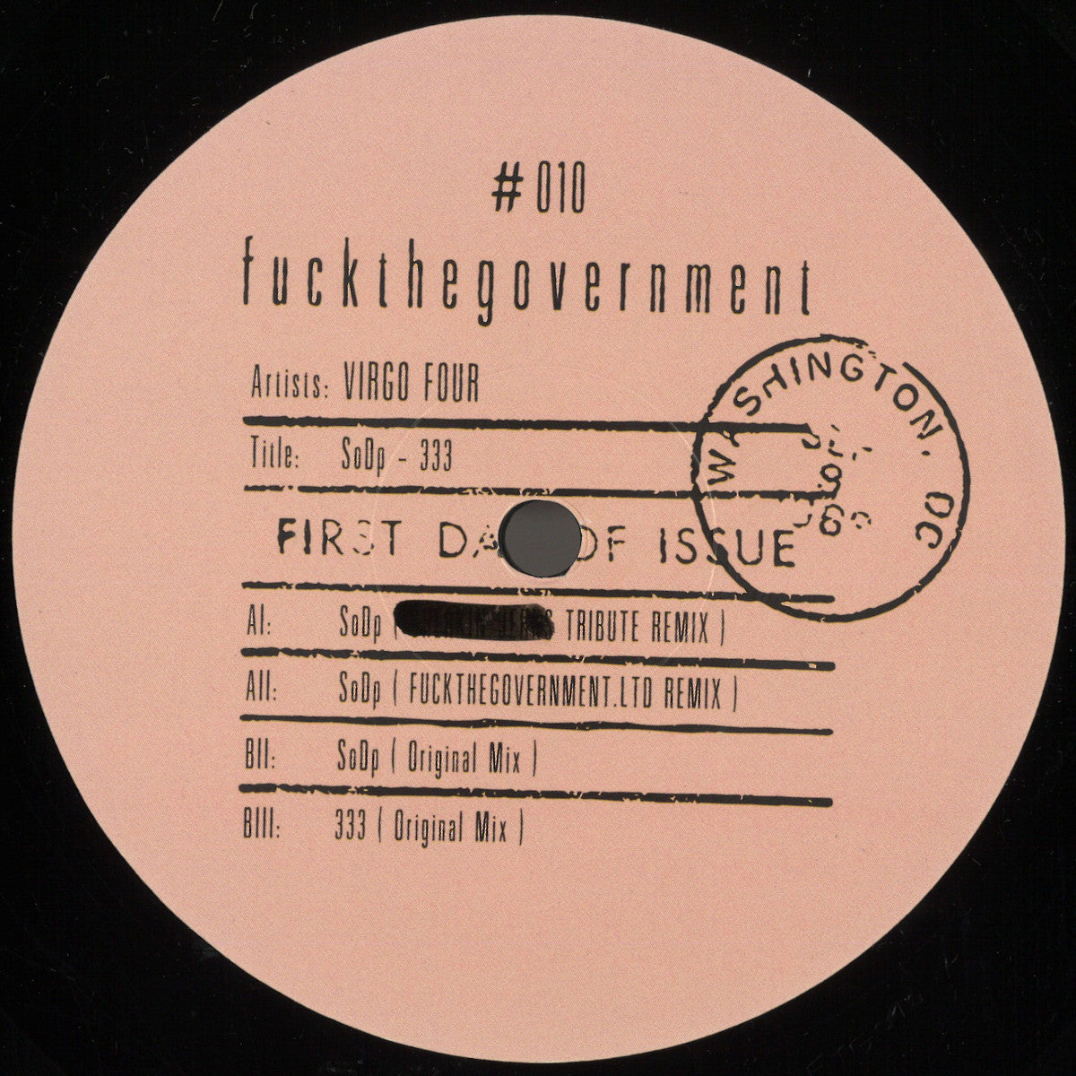 Virgo Four: SoDP / 333 (Vinyl 12")