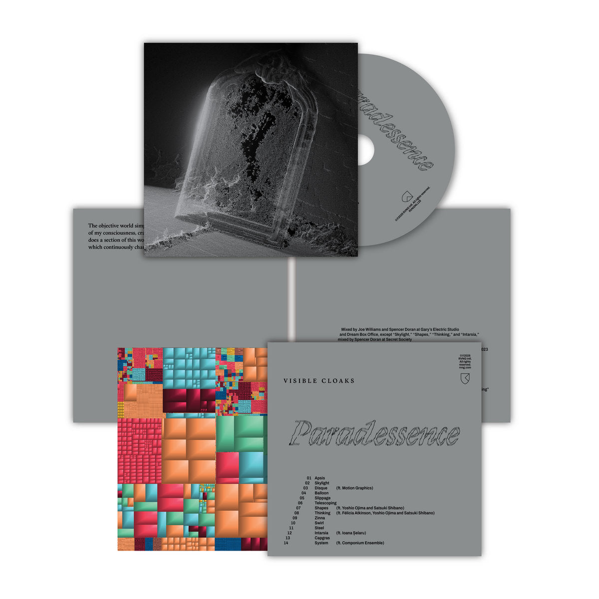 Pre-Order 22/05/26 - Visible Cloaks: Paradessence (CD)