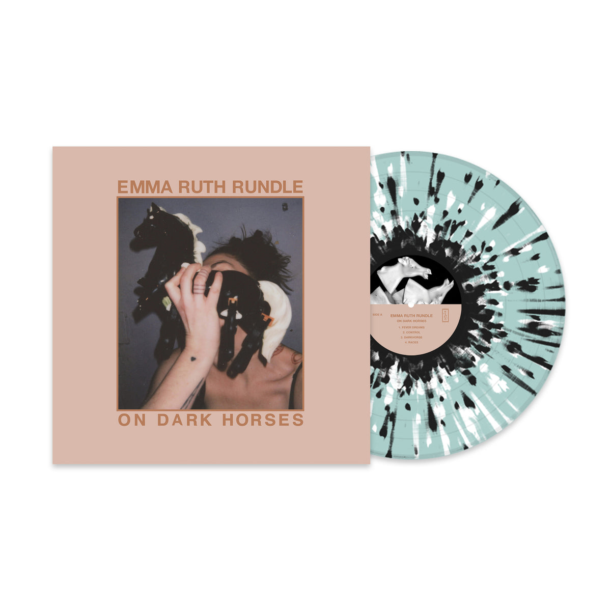 Indies Only Ice Blue w/ Black & White Splatter