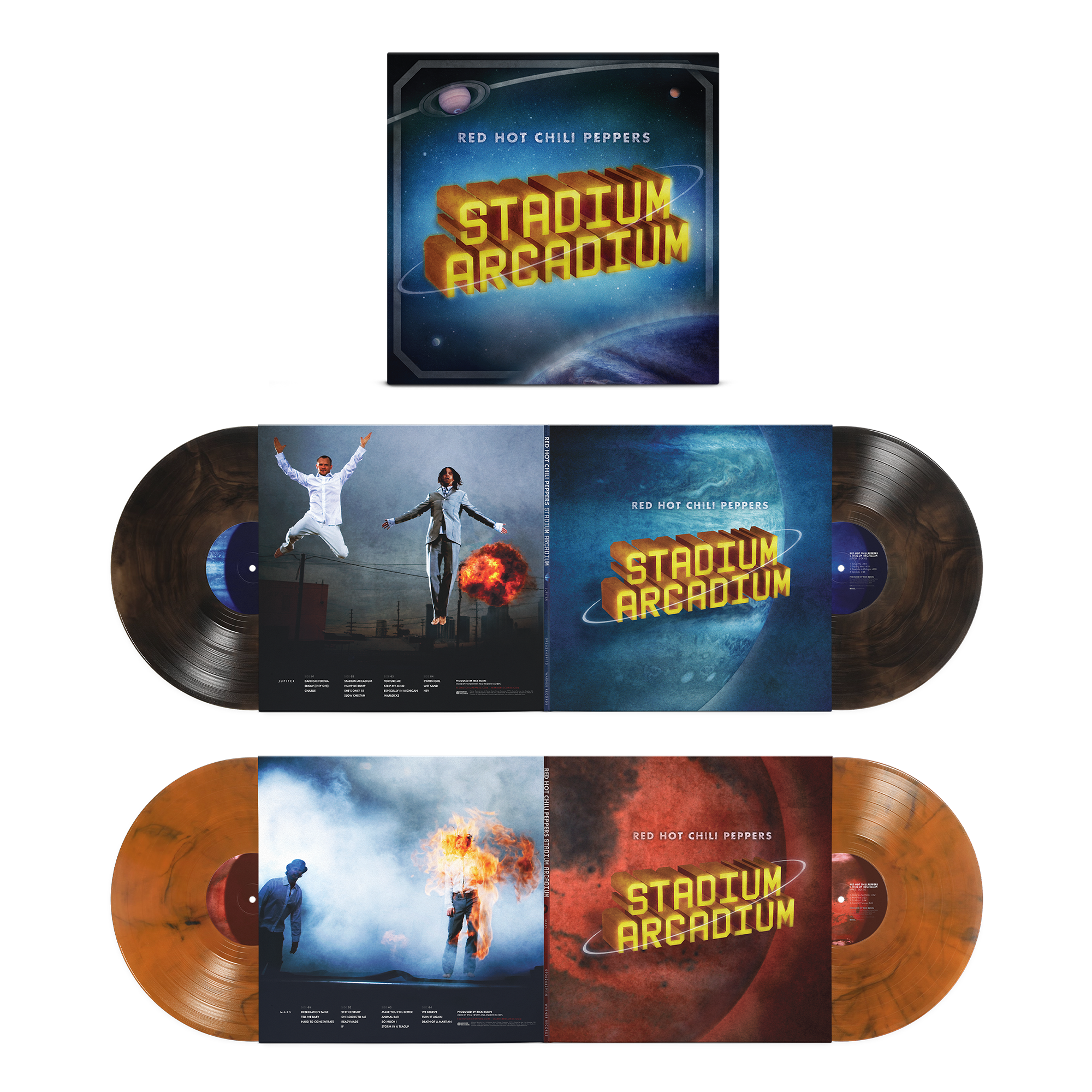 Pre-Order 02/10/26 - Red Hot Chilli Peppers: Stadium Arcadium (20th Anniversary) - Brown Smoke & Orange Smoke (Coloured Vinyl 4xLP)