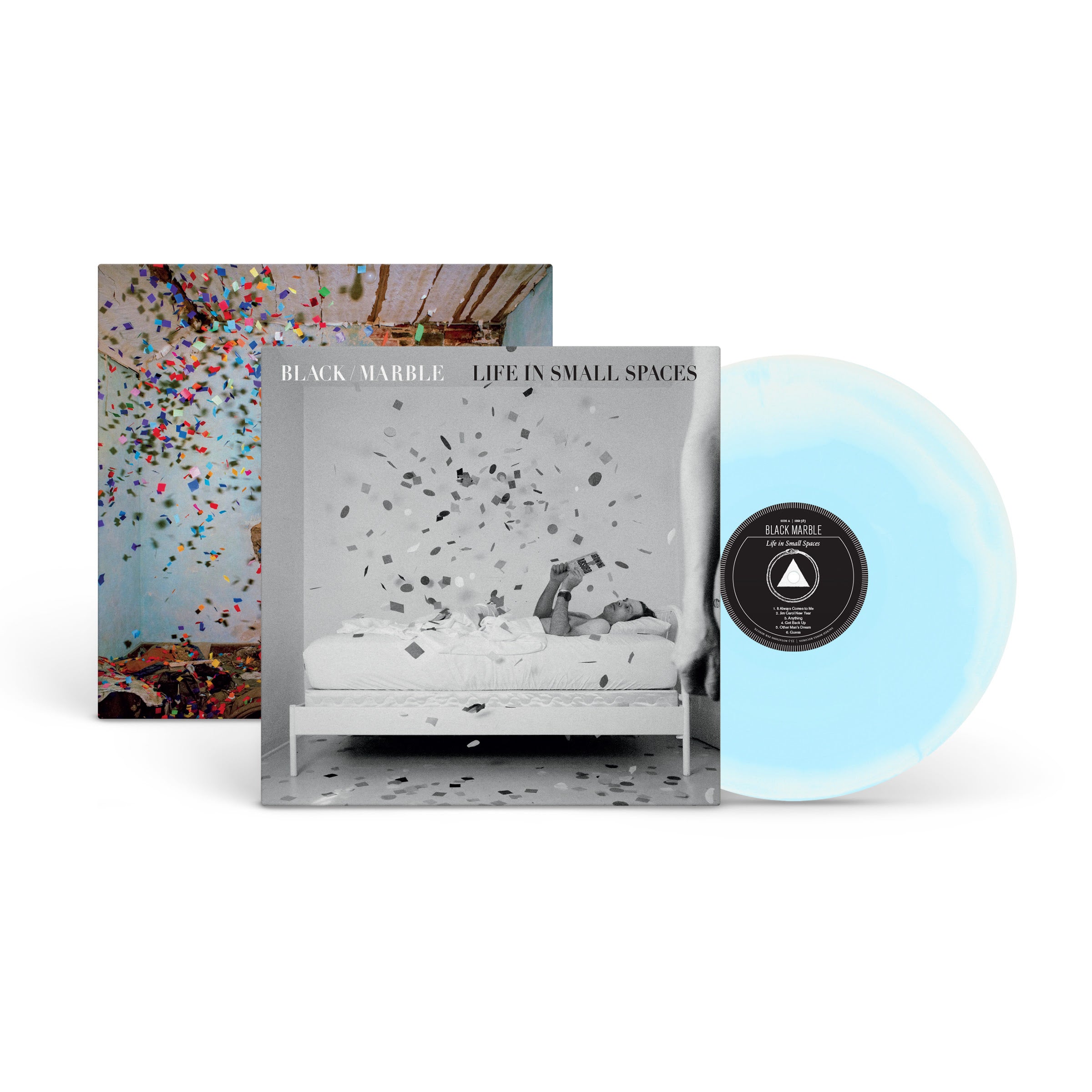 Pre-Order 21/08/26 - Black Marble: Life In Small Spaces - Blue / White (Coloured Vinyl LP)
