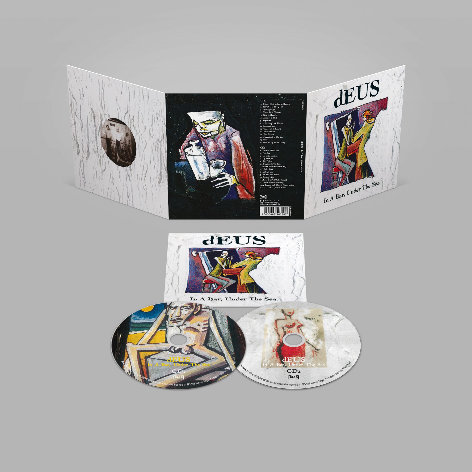 Pre-Order 20/03/26 - dEUS: In A Bar, Under The Sea - 30th Anniversary Edition (2xCD)