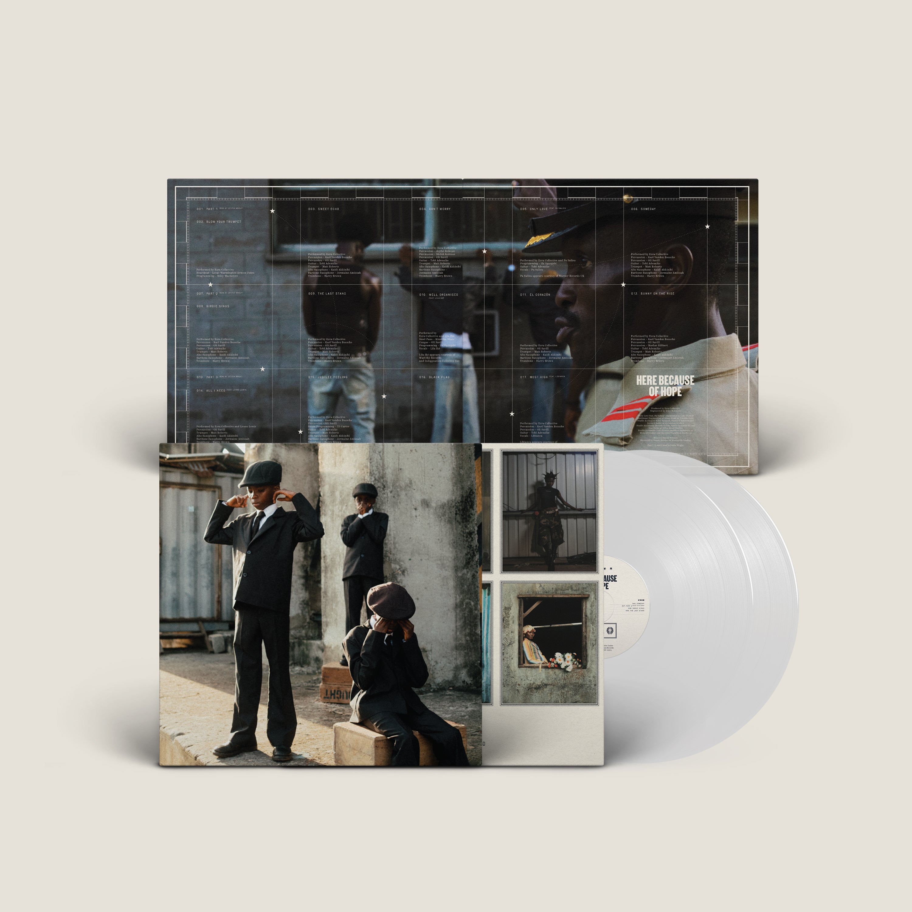 Pre-Order 18/09/26 - Ezra Collective: Here Because Of Hope - White (Vinyl 2xLP)