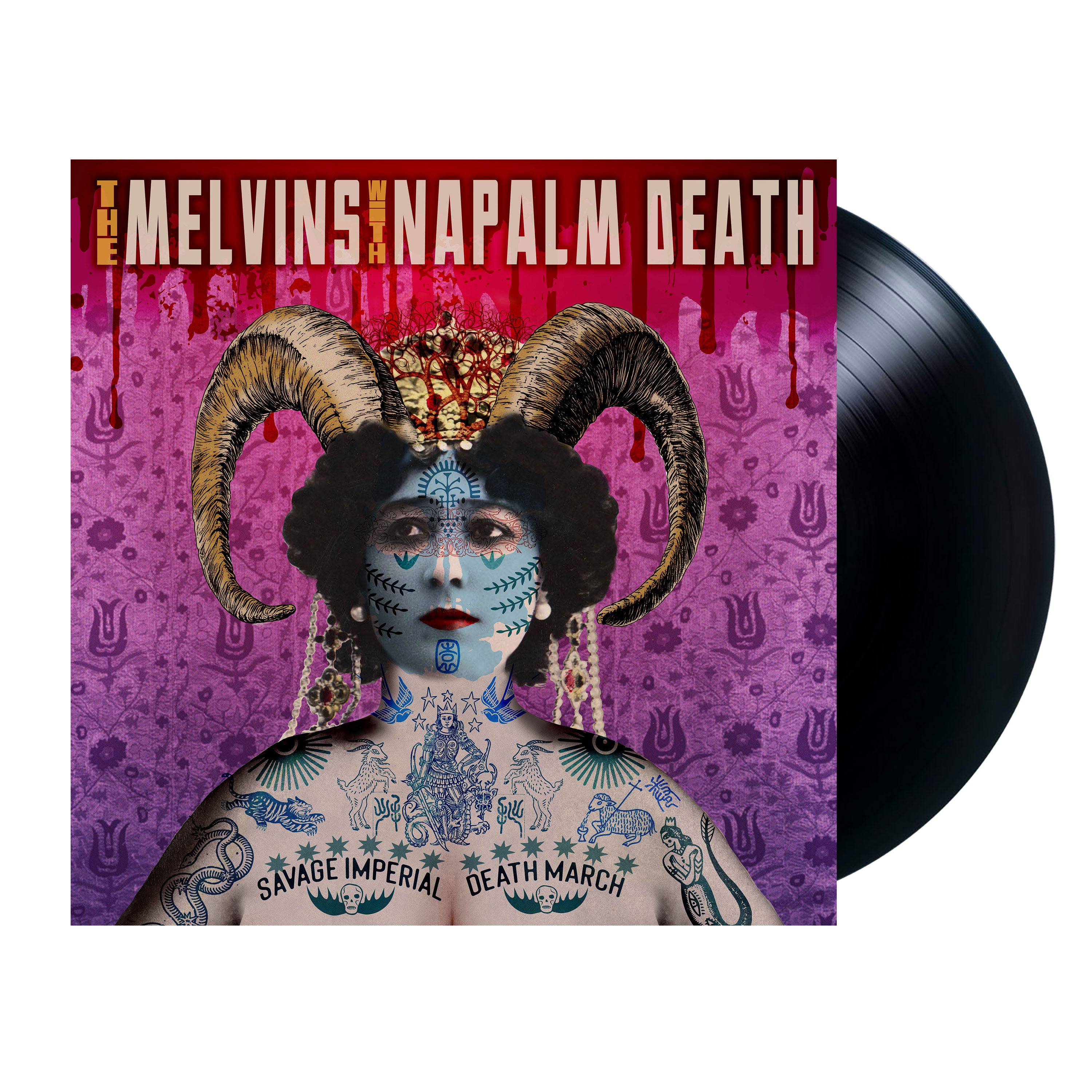 Pre-Order 10/04/26 - Melvins With Napalm Death: Savage Imperial Death March (Vinyl LP)