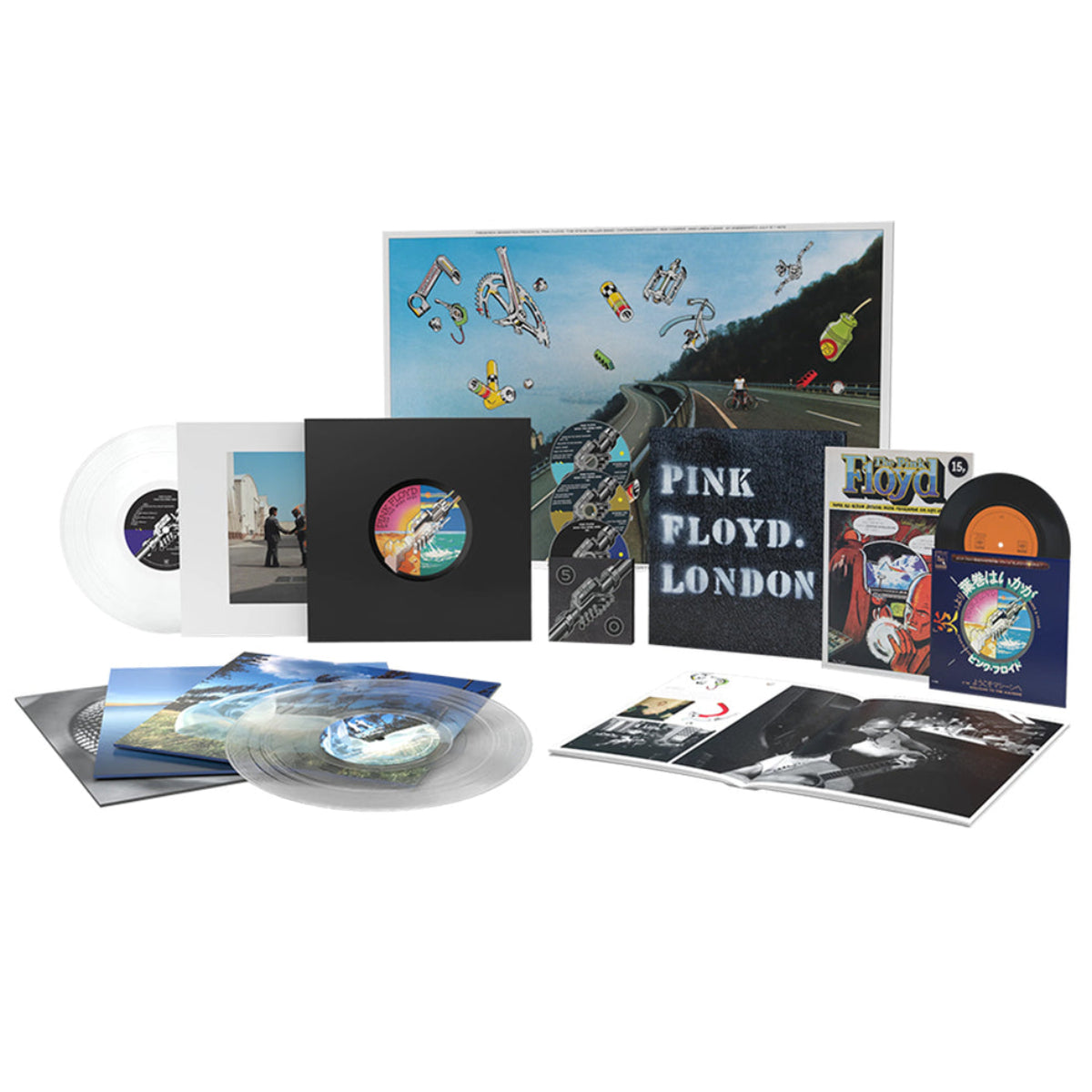 Pre-Order 12/12/25 - Pink Floyd: Wish You Were Here - 50th Anniversary Deluxe Edition (Coloured Vinyl 4xLP + 7" + 2xCD + Blu-ray Boxset)
