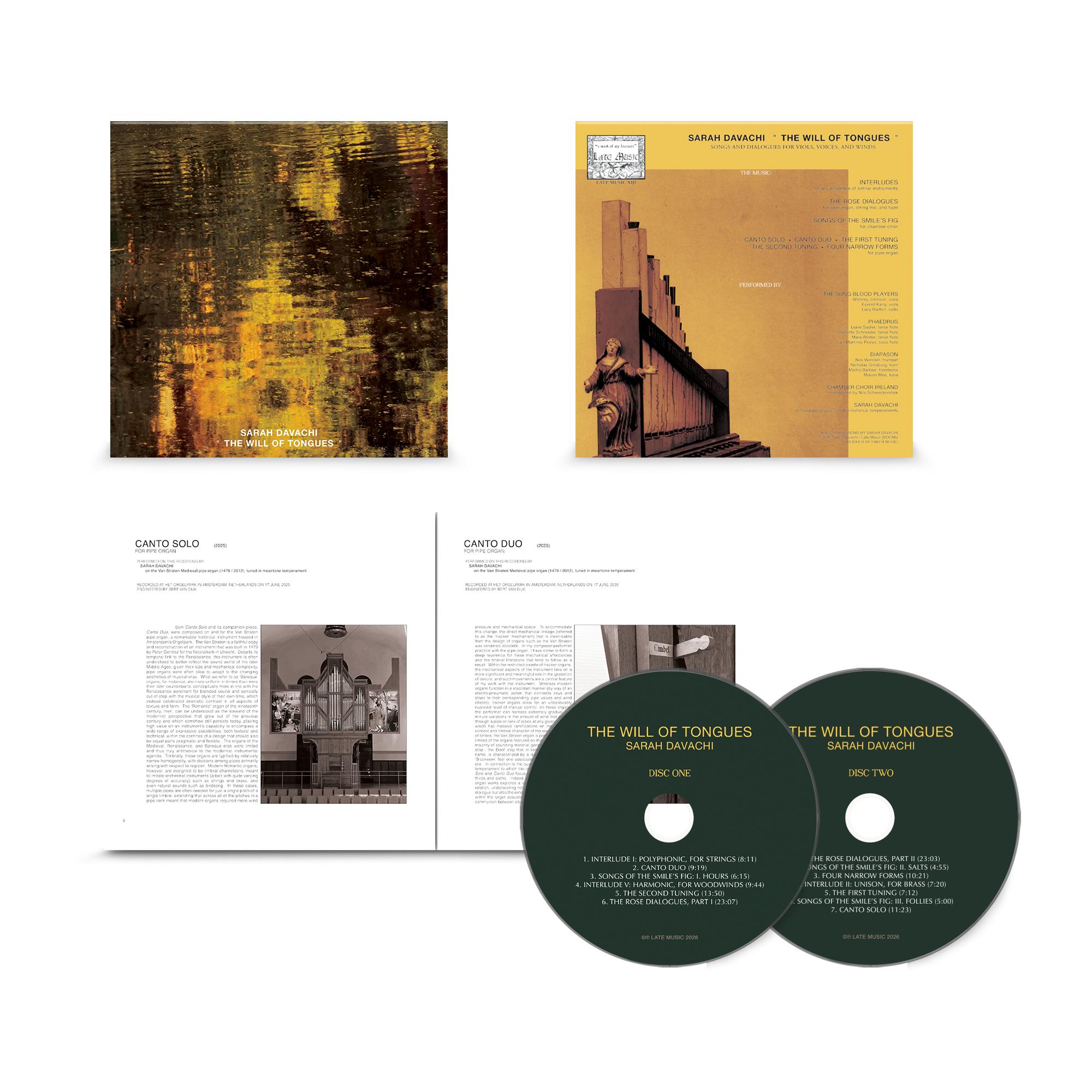 Pre-Order 28/08/26 - Davachi, Sarah: The Will Of Tongues (2xCD)