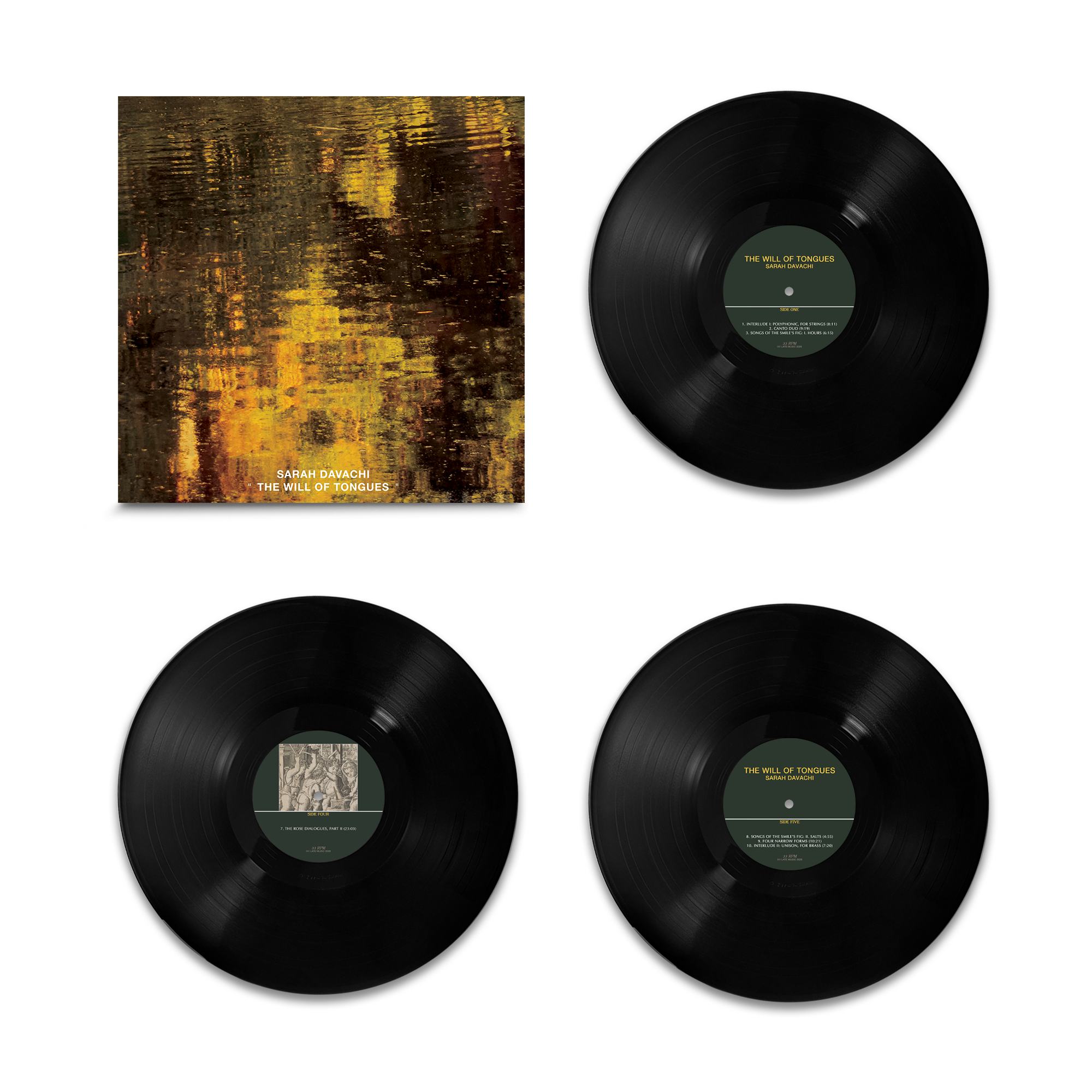 Pre-Order 28/08/26 - Davachi, Sarah: The Will Of Tongues (Vinyl 3xLP)