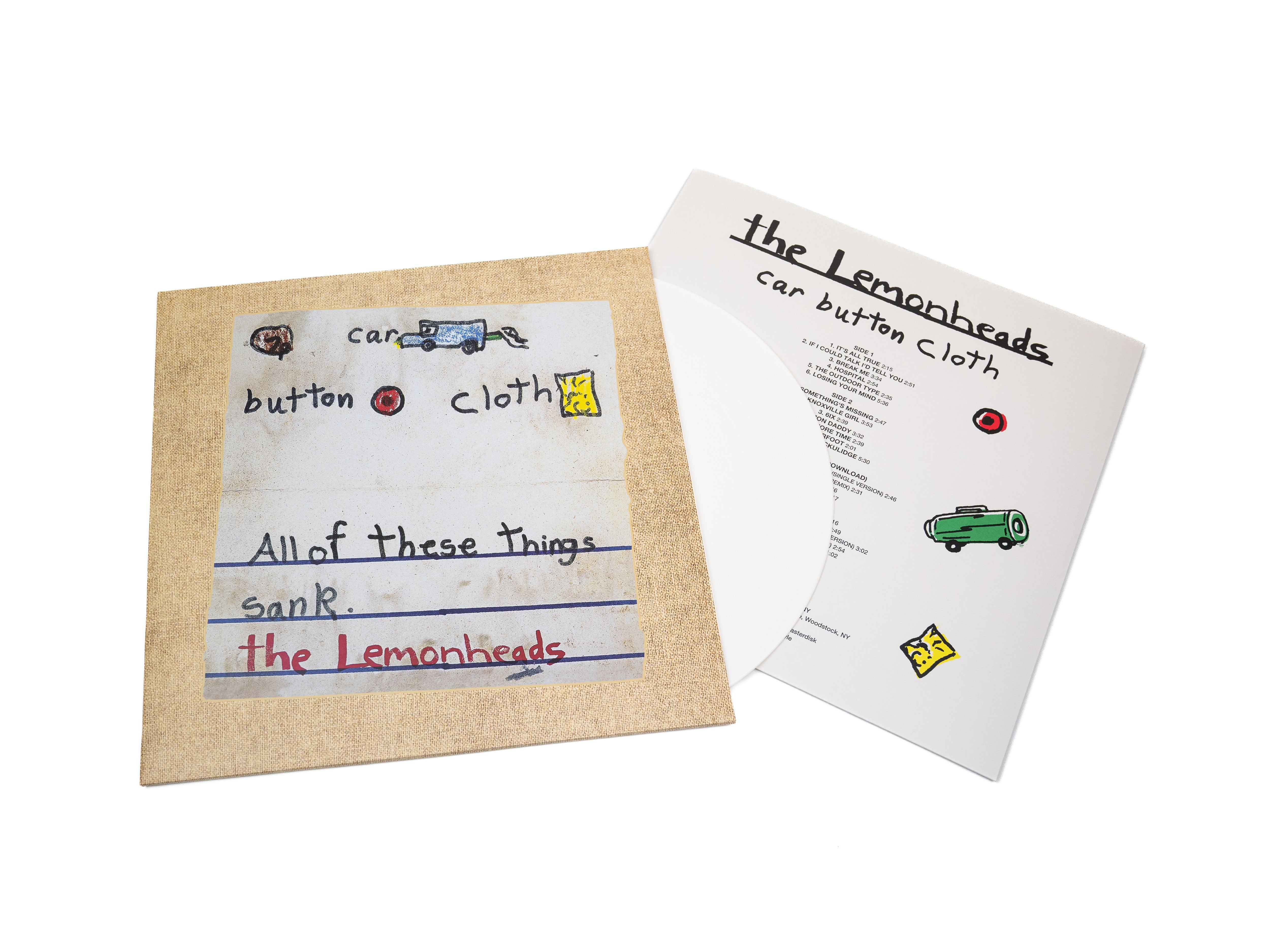 Pre-Order 18/09/26 - Lemonheads, The: Car Button Cloth (30th Anniversary Edition) (Coloured Vinyl LP)