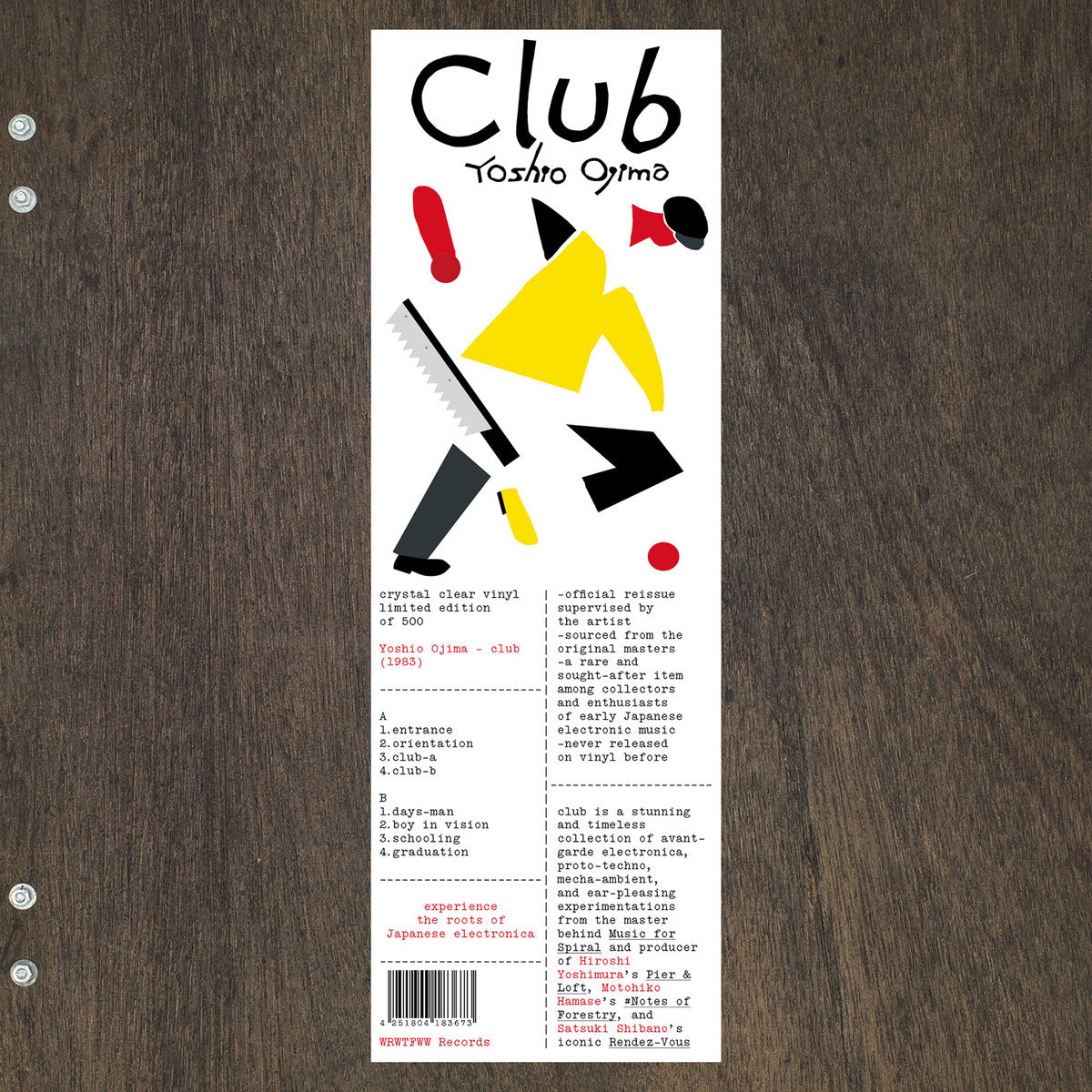 Ojima, Yoshio: Club (Coloured Vinyl LP)