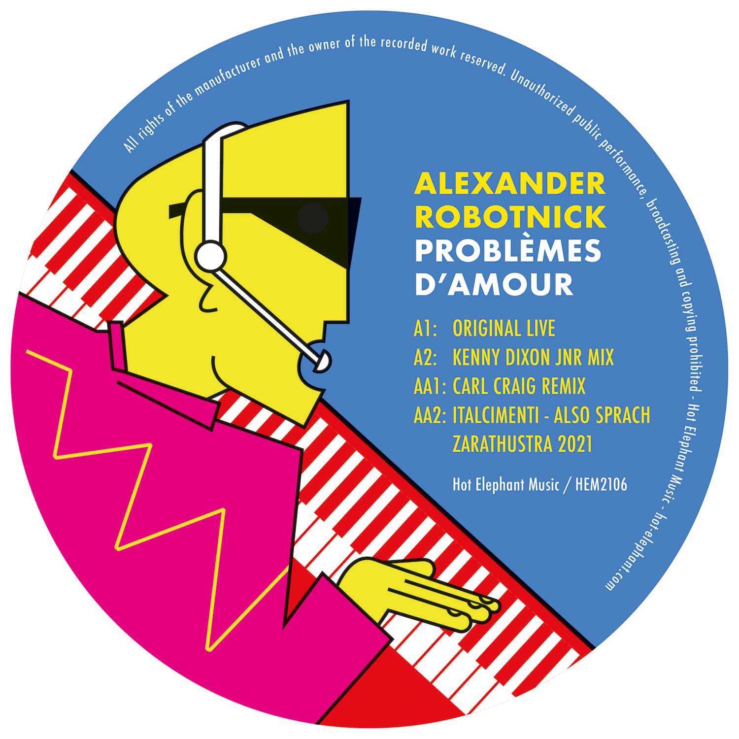 Robotnick, Alexander: Problèmes D'Amour - KDJ/Carl Craig Mixes (Vinyl 12")