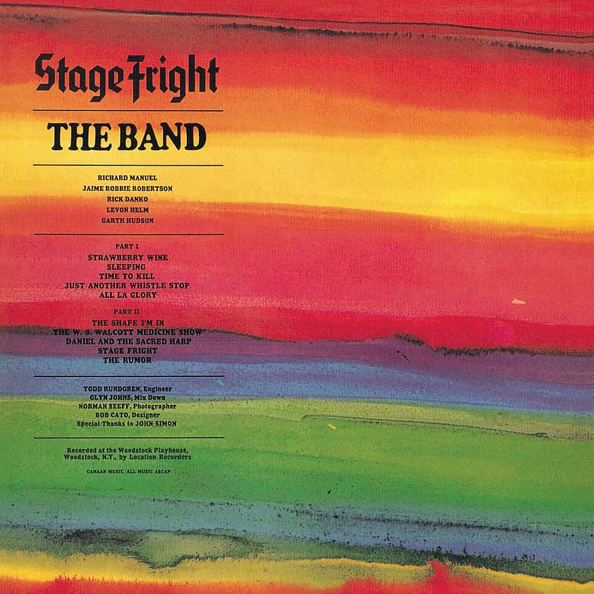 Band, The: Stage Fright (Vinyl LP)