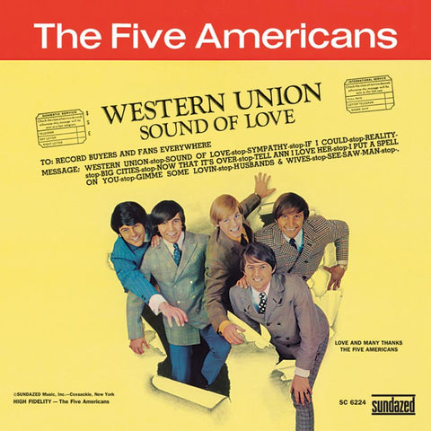 Five Americans, The: Western Union / Sound Of Love (Coloured Vinyl LP)