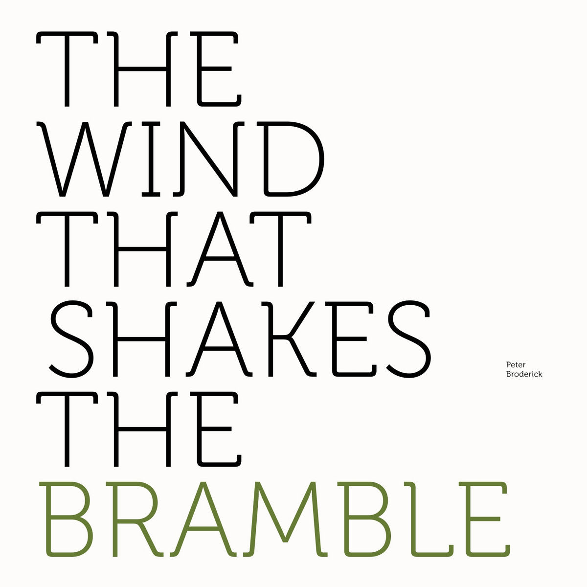 Broderick, Peter: The Wind That Shakes The Bramble (Vinyl LP)